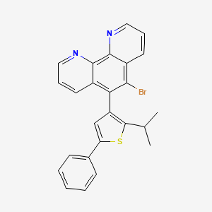 5-Bromo-6-[5-phenyl-2-(propan-2-YL)thiophen-3-YL]-1,10-phenanthroline