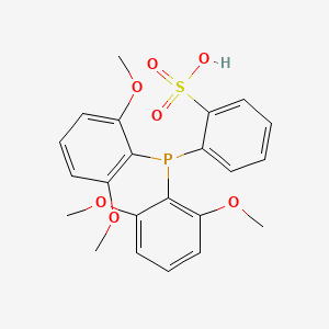 2-[Bis(2,6-dimethoxyphenyl)phosphanyl]benzene-1-sulfonic acid