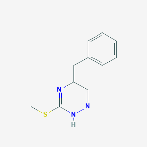 1,2,4-Triazine, 2,5-dihydro-3-(methylthio)-5-(phenylmethyl)-