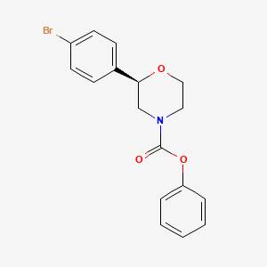 Phenyl (2r)-2-(4-bromophenyl)morpholine-4-carboxylate