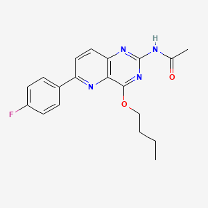 N-[4-Butoxy-6-(4-fluorophenyl)pyrido[3,2-d]pyrimidin-2-yl]acetamide