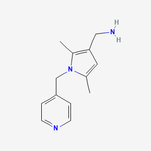 molecular formula C13H17N3 B1420026 [2,5-二甲基-1-(吡啶-4-基甲基)吡咯-3-基]甲胺 CAS No. 1177278-10-2