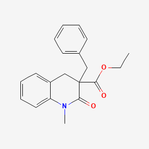 B1420032 ethyl 3-benzyl-1-methyl-2-oxo-4H-quinoline-3-carboxylate CAS No. 1105190-21-3