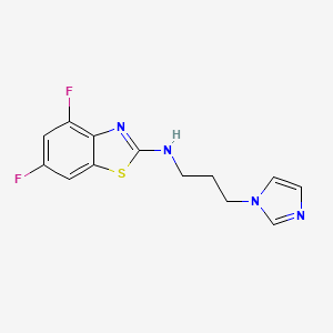 4,6-difluoro-N-[3-(1H-imidazol-1-yl)propyl]-1,3-benzothiazol-2-amine