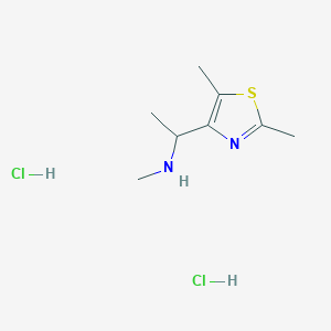 [1-(2,5-Dimethyl-1,3-thiazol-4-yl)ethyl]methylamine dihydrochloride