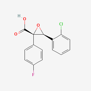 (2S,3S)-3-(2-chlorophenyl)-2-(4-fluorophenyl)oxirane-2-carboxylic acid