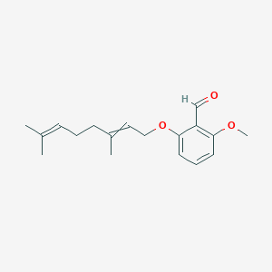 2-[(3,7-Dimethylocta-2,6-dien-1-YL)oxy]-6-methoxybenzaldehyde