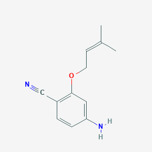 4-Amino-2-[(3-methylbut-2-en-1-yl)oxy]benzonitrile