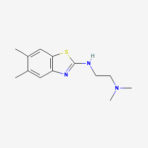 molecular formula C13H19N3S B1420048 N'-(5,6-二甲基-1,3-苯并噻唑-2-基)-N,N-二甲基乙烷-1,2-二胺 CAS No. 1177275-84-1