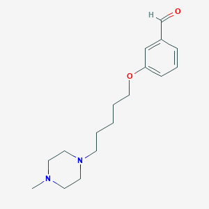 3-{[5-(4-Methylpiperazin-1-YL)pentyl]oxy}benzaldehyde