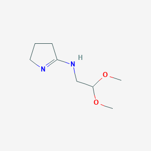 molecular formula C8H16N2O2 B1420052 N-(2,2-dimethoxyethyl)-3,4-dihydro-2H-pyrrol-5-amine CAS No. 1211463-67-0