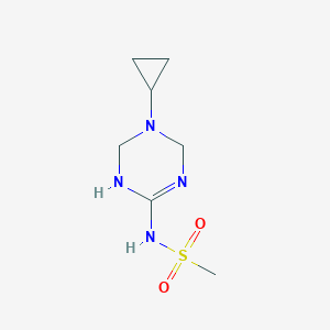 N-(5-cyclopropyl-1,4,5,6-tetrahydro-1,3,5-triazin-2-yl)methanesulfonamide