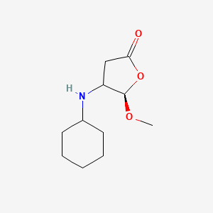 (5R)-4-(cyclohexylamino)-5-methoxyoxolan-2-one