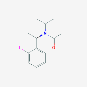 molecular formula C13H18INO B14200542 N-[(1S)-1-(2-Iodophenyl)ethyl]-N-(propan-2-yl)acetamide CAS No. 832096-88-5