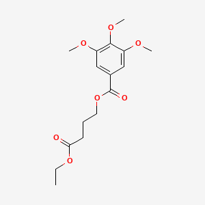 4-Ethoxy-4-oxobutyl 3,4,5-trimethoxybenzoate