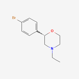 molecular formula C12H16BrNO B14200550 (2S)-2-(4-Bromophenyl)-4-ethylmorpholine CAS No. 920798-87-4