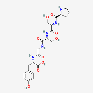 molecular formula C22H31N5O9 B14200579 L-Prolyl-L-seryl-L-serylglycyl-L-tyrosine CAS No. 911427-95-7