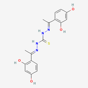 1,3-bis[(E)-1-(2,4-dihydroxyphenyl)ethylideneamino]thiourea