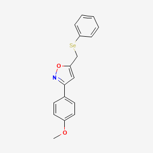 3-(4-Methoxyphenyl)-5-[(phenylselanyl)methyl]-1,2-oxazole