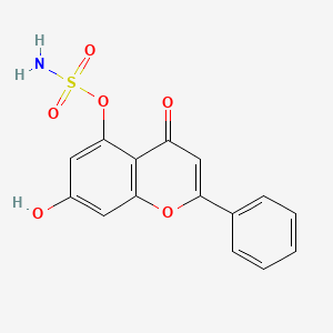 7-Hydroxy-4-oxo-2-phenyl-4H-1-benzopyran-5-yl sulfamate