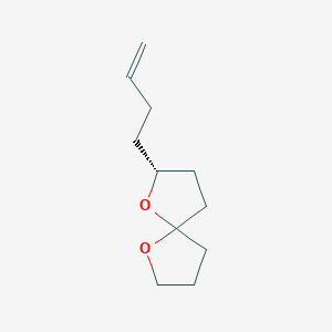 molecular formula C11H18O2 B14200629 (2R)-2-(But-3-en-1-yl)-1,6-dioxaspiro[4.4]nonane CAS No. 920324-19-2