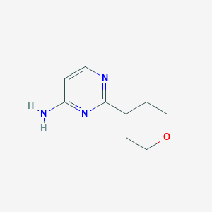 2-(Tetrahydro-pyran-4-YL)-pyrimidin-4-ylamine