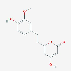 4-Hydroxy-6-[2-(4-hydroxy-3-methoxyphenyl)ethyl]-2H-pyran-2-one