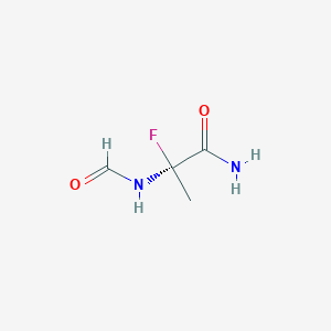 molecular formula C4H7FN2O2 B14200705 2-Fluoro-N~2~-formyl-L-alaninamide CAS No. 837430-45-2