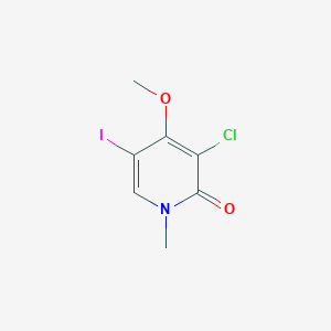 molecular formula C7H7ClINO2 B14200708 3-Chloro-5-iodo-4-methoxy-1-methylpyridin-2(1h)-one CAS No. 920490-73-9