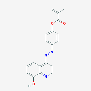 4-[2-(8-Oxoquinolin-4(8H)-ylidene)hydrazinyl]phenyl 2-methylprop-2-enoate