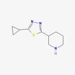 3-(5-Cyclopropyl-1,3,4-thiadiazol-2-yl)piperidine
