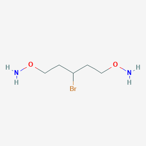 molecular formula C5H13BrN2O2 B14200721 O,O'-(3-Bromopentane-1,5-diyl)dihydroxylamine CAS No. 844699-58-7