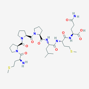 molecular formula C36H60N8O9S2 B14200727 L-Glutamine, L-methionyl-L-prolyl-L-prolyl-L-prolyl-L-leucyl-L-methionyl- CAS No. 847774-42-9