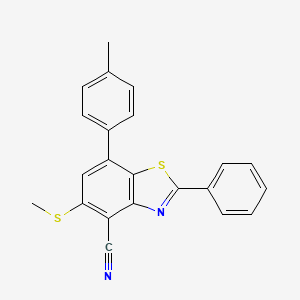 7-(4-Methylphenyl)-5-(methylsulfanyl)-2-phenyl-1,3-benzothiazole-4-carbonitrile