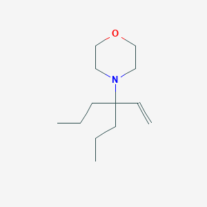 molecular formula C13H25NO B14200753 Morpholine, 4-(1-ethenyl-1-propylbutyl)- CAS No. 835654-19-8