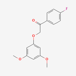 2-(3,5-Dimethoxyphenoxy)-1-(4-fluorophenyl)ethan-1-one