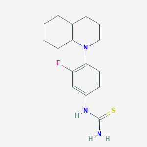 molecular formula C16H22FN3S B14200786 N-[3-Fluoro-4-(octahydroquinolin-1(2H)-yl)phenyl]thiourea CAS No. 832099-25-9