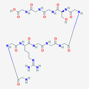 Glycylglycyl-N~5~-(diaminomethylidene)-L-ornithylglycylglycylglycylglycyl-L-serylglycylglycylglycine