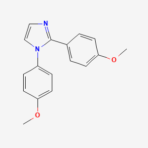 molecular formula C17H16N2O2 B14200810 1,2-bis(4-methoxyphenyl)-1H-imidazole CAS No. 852525-37-2