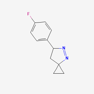 molecular formula C11H11FN2 B14200812 6-(4-Fluorophenyl)-4,5-diazaspiro[2.4]hept-4-ene CAS No. 920338-72-3