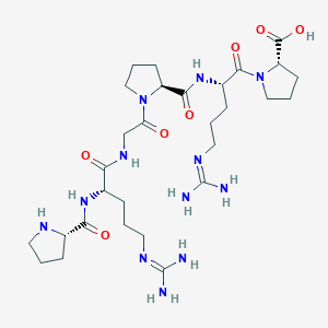 molecular formula C29H50N12O7 B14200815 L-Proline, L-prolyl-L-arginylglycyl-L-prolyl-L-arginyl- CAS No. 872438-46-5