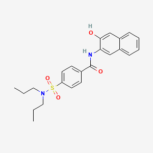 4-(Dipropylsulfamoyl)-N-(3-hydroxynaphthalen-2-yl)benzamide