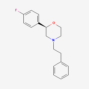 (2r)-2-(4-Fluorophenyl)-4-(2-phenylethyl)morpholine