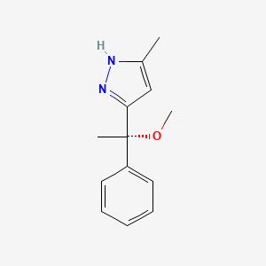 3-[(1S)-1-methoxy-1-phenylethyl]-5-methyl-1H-pyrazole