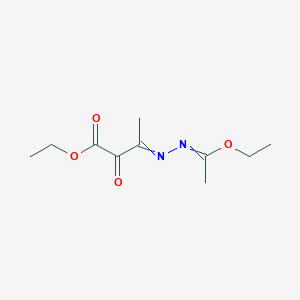 Ethyl 3-[(1-ethoxyethylidene)hydrazinylidene]-2-oxobutanoate