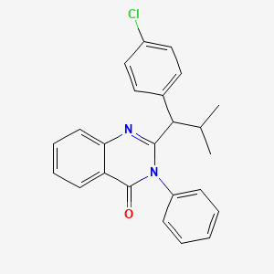 2-(1-(4-Chlorophenyl)-2-methylpropyl)-3-phenylquinazolin-4(3H)-one