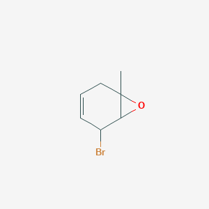 molecular formula C7H9BrO B14200860 5-Bromo-1-methyl-7-oxabicyclo[4.1.0]hept-3-ene CAS No. 832111-24-7