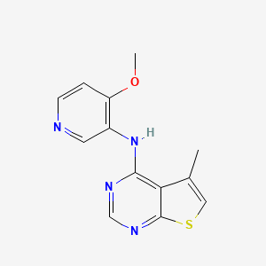 molecular formula C13H12N4OS B14200882 N-(4-Methoxypyridin-3-yl)-5-methylthieno[2,3-d]pyrimidin-4-amine CAS No. 917906-75-3