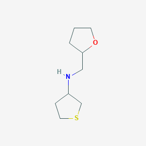 N-(oxolan-2-ylmethyl)thiolan-3-amine