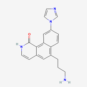 6-(3-aminopropyl)-9-(1H-imidazol-1-yl)benzo[h]isoquinolin-1(2H)-one